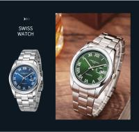 Reloj De Pulsera De Cuarzo Para Hombre CHRONOS Lujo Tendencia Acero Inoxidable Resistente Al Agua Con Calendario Completo Y Manos Luminosas - details 9