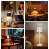 Lámpara De Escritorio LED Sin Cable Con Sensor Táctil Iluminación Ambiente Creativa 3 Colores Luz De Mesa Para Cama Decoración Externa Luz De Barra - details 10