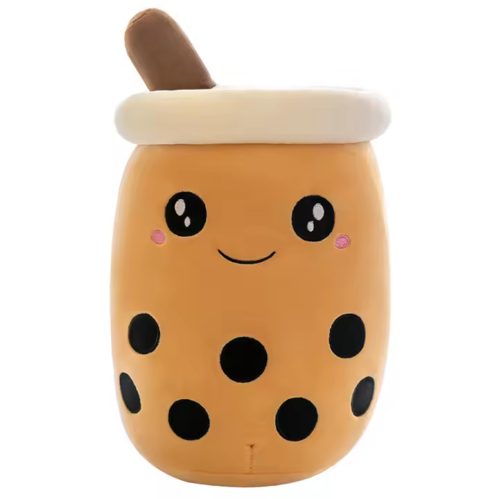 Mini Kawaii Plushies Bubble Tea Lindo Squishy Cojín Suave Pequeño Té De Leche Animal - 1