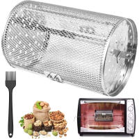 Cesta Giratoria De Acero Inoxidable Para Barbacoa Y Café Herramienta De Cocina Resistentes Al Calor Fácil De Limpiar Para Familia - details 1