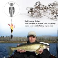 PROBEROS 10Pcs Luya Pesca Conector De Acero Inoxidable Unipunto Soporte Giratorio Anillo Figura 8 Accesorios De Pesca - details 18