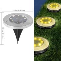 Luces Solares Para Jardín 8LED Impermeables Luz De Escenario Para Paisaje Exterior Iluminación Para Patio Camino Césped - details 2