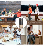 Molino De Café Profesional Autostop Ajustable Portátil Para Viajes Y Cafeterías Máquina De Molienda De Acero Inoxidable SUS Capacidad De 25g Por Tiempo - details 15