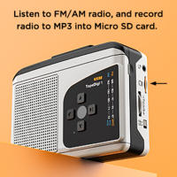 Reproductor De Cintas Cassette 234 Portátil Con Radio AM FM Convertidor De Cintas a MP3 Altavoz Integrado Jack De Auriculares - details 5