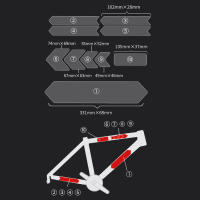 Set De Protección Para Marco De Bicicleta Antideslizante Y Antiarrugas Película Transparente Accesorios De Ciclismo Para Bicicleta De Montaña - details 8