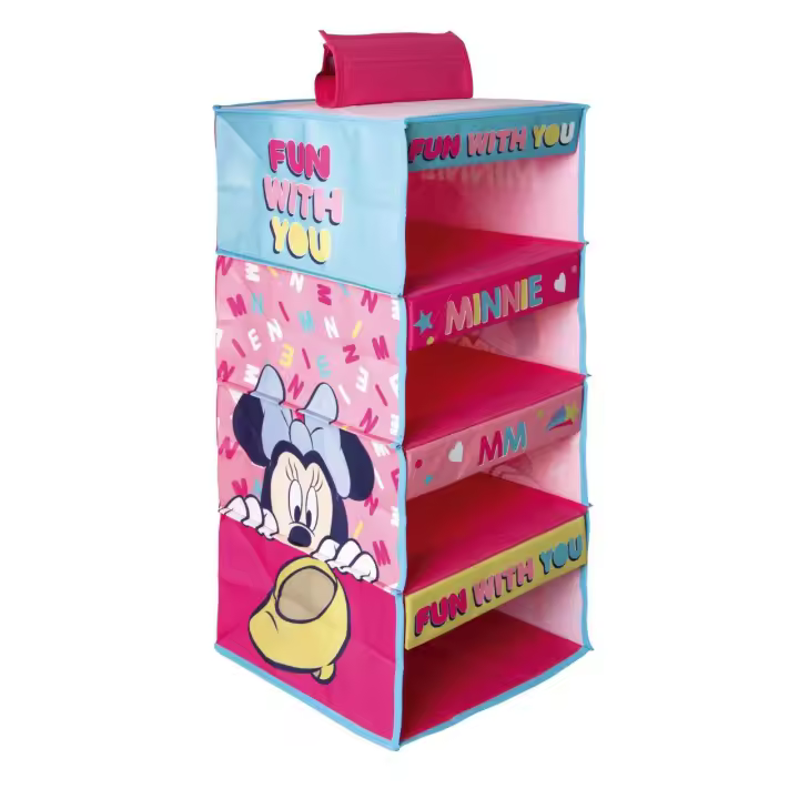 Arditex - Colgador Organizador para armarios con 4 huecos 29X28X65 CM de Minnie, Mickey, Stitch - 1