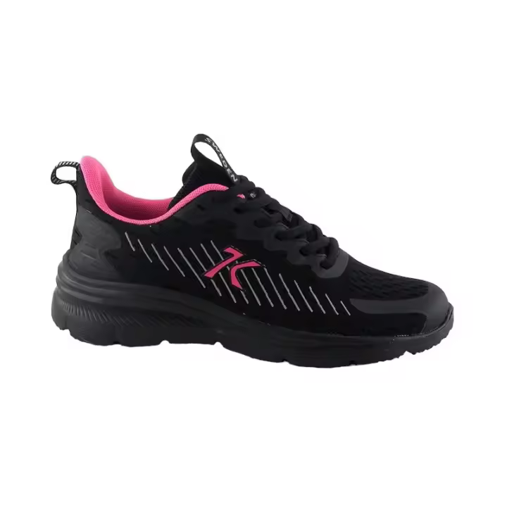Sweden Kle Deportivo Para Mujer Confort Negro  Referencia: 252120 Negro fuxia Sweden Kle Zapatilla deportiva mujer cómoda y ligera fabricada en Textil transpirable color negro con detalles fuxia.  * Plantilla confort.  * Suela - 1