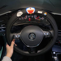 Funda De Volante De Coche Con Diseño De Dibujos Animados Antideslizante Transpirable Absorbedor De Sudor Guantes De Manija Para Coche Universal Tamaño 38cm - details 5