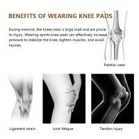 Veidoorn 1PC Protección De Rodilla Con Soporte Patella Medial Y Meniscus Compresión Deporte Rodilleras Para Baloncesto Uso Adulto - details 0