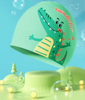 Gorro de natación de silicona para niños swimbobo para niños y niñas con pelo largo, impermeable, protección para los oídos sin apretar la cabeza, bonito gorro de natación para nadar. - details 1