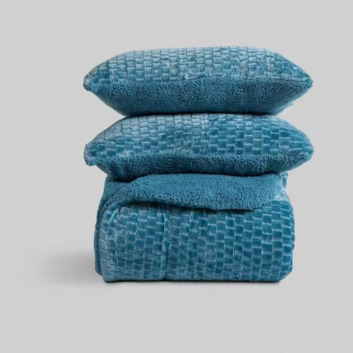 Edredón Karamelo Jacquard Ibai Azul - 1