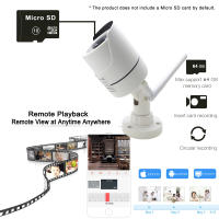 Cámara Bullet WIFI Exterior CCTV Seguridad Video Surveillance Inalámbrica Infrarrojo Impermeable Para El Hogar IP Cámara Onvif Camhipro 1080P - details 5
