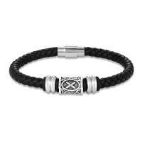 Pulsera Vikinga Vintage Con Runas Para Hombres Y Mujeres Hecha a Mano En Cuero Con 24 Runas Nórdicas Pulsera Escandinava De Amuleto Para Parejas Regalos - details 12
