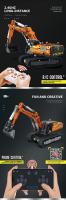 Excavadora Eléctrica RC De Bloques De Construcción Control Remoto Vehículo De Ingeniería Carro Tracked Juguetes Para Niños Regalo - details 1