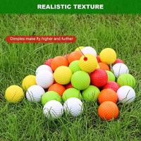 30Pcs Pack Pelotas De Golf De Plástico PE Juguete Para Practica En Casa Pelotas De Golf Para Principiantes - details 2