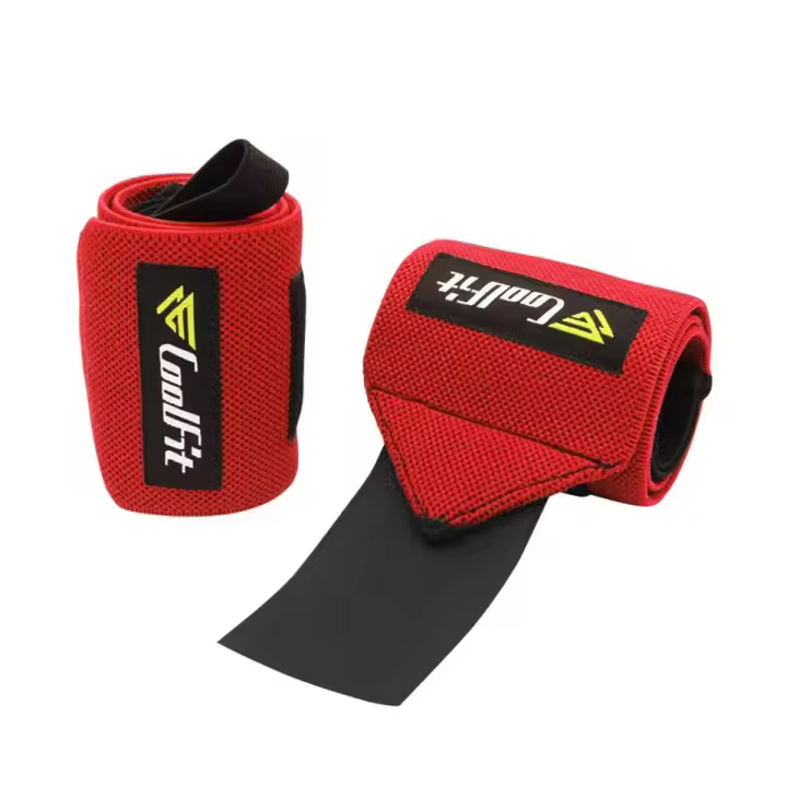 Soporte De Muñeca Para Levantamiento De Pesas Con Bucle De Dedo Cinta Elástica Para Gimnasio Entrenamiento De Fuerza Powerlifting Adecuado Para Hombres Y Mujeres - 1