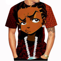 Camiseta De Verano Unisex Moda Manga Corta Craig Smokey X Boondocks Huey Riley Impresa 3D Casual Para Niños Tops 100-6XL - details 6