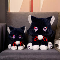 Muñeco De Peluche Gato Anime Genshin Impact Wanderer Mascota Scaramouche Juguete Para Niños Muñeco De Cosplay Regalo De Peluche Suave Para Adultos Y Niños - details 16