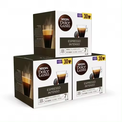 Nescafé Dolce Gusto Espresso Intenso - 3 cajas de 30 cápsulas (total 90 cápsulas) - 1