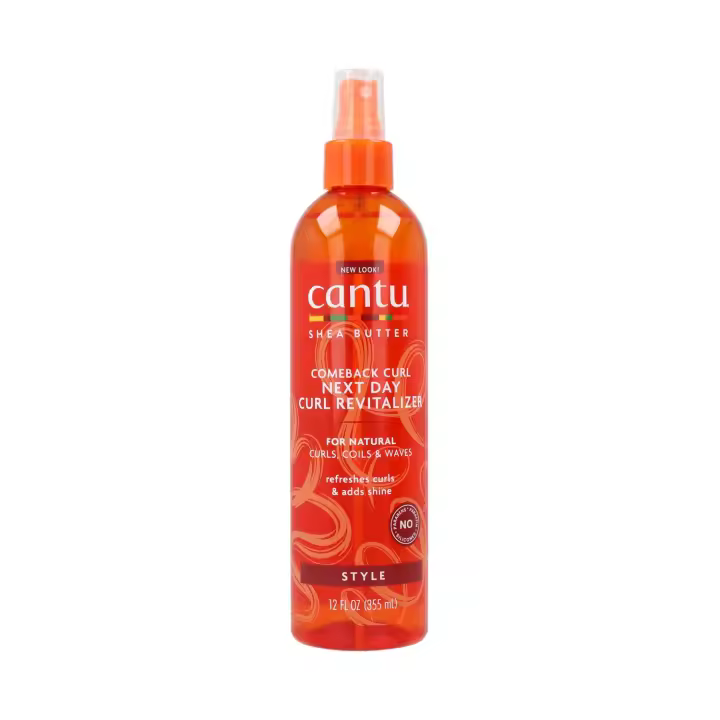 Cantu shea butter natural hair come back curl spray 12oz/355 ml, redefine, hidrata y restaura los rizos de nuevo a un estado libre de frizz y lleno de vida. - 1