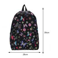 Mochila Deportiva Para Mujer Con Estampado De Mariposas Y Flores De Nylon Gran Capacidad Moda Casual Para Camping Al Aire Libre Y Escuela - details 9