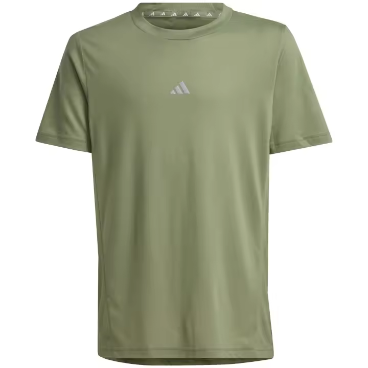 Camiseta de Manga Corta Adidas  para niños unisex en color verde - 1