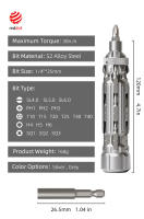 Galacok S1 Set De Destornilladores Multifuncional EDC Con Bit Magnético Torx Phillips Hex Para Reparación Portátil En Exteriores Y Hogar - details 5