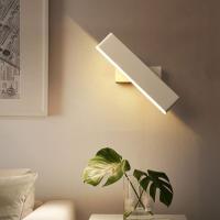 SOMY Luz de pared LED Luz de pared interior giratoria de 360 ° 6W Blanco cálido Base negra Lámpara de noche de 220 V Aplicar a dormitorio Sala de estar Pasillo Escalera Hotel Baño Luz de pared LED - details 1