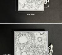 Lámpara De Noche LED Artística De Van Gogh Estrella De La Noche Decoración Para Habitación Y Sala De Estar 3 Modos De Luz Fría Neutra Caliente - details 8