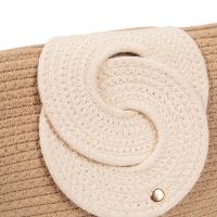 Bolso de algodón con detalle frontal entrelazado y bandolera ajustable | Diseño compacto y elegante para verano 2025 | Edición limitada | CAMAR - details 1