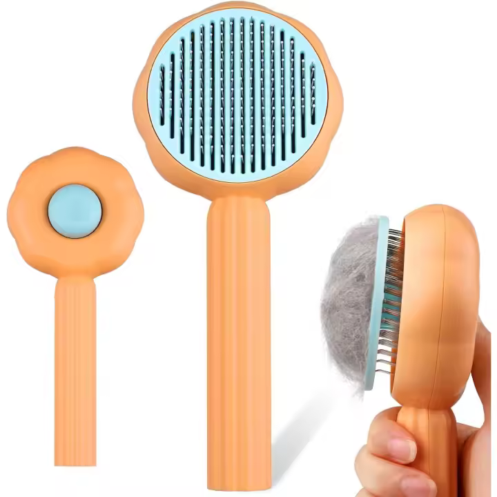 El subpelo de Aseos para Gatos y Perros para la muda, Pelo para Gatos De short Hair y Largo (Naranja) - 1