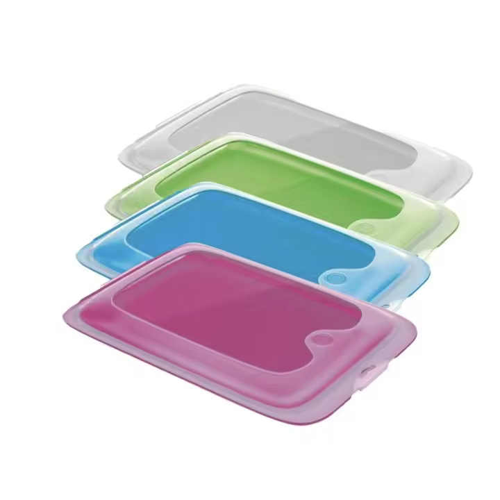【4 Colores Disponibles】Fiambrera plegable creativa de silicona, recipiente plegable para alimentos, lonchera portátil apta para microondas, recipiente hermético antigoteo para estudiantes y oficina, ideal para picnic, viajes y uso diario - 1