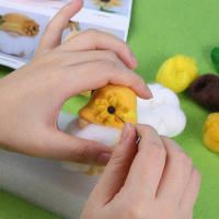 Kit De Tejido Con Lana KRABALL Para Principiantes Con Instrucciones Y Agujas De Tejer Ideal Para Fabricación De Muñecas DIY Material No Terminado - details 2