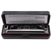 Harmonica Blues De 10 Agujeros 20 Aros Para Principiantes Con Placa De Arcilla De Cobre Marrón / Negro Regalo De Órgano De Bocina - details 18
