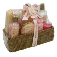 Regalo Set Holistic IDC Institute – Cesta de 8 Piezas con Aroma a Flor de Loto y Té Blanco: Esponja Sisal, Gel, Crema y Bruma Refrescante - details 1