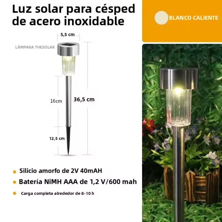 Lámparas Solares Para Jardín Nuevas Luces Exteriores Impermeables Iluminación Decorativa LED Para Camino Paisaje Patio Valla Atrás De La Casa - 1