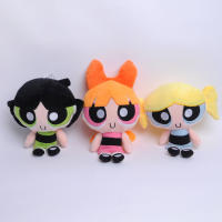 3pcs/lot Peluches De Anime Powerpuff Girls 20cm Juguetes De Peluche Lindos Blossom Buttercup Bubbles Regalos Para Niños - details 4