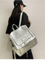 Bolso tipo mochila para el hombro con colgante, moderno, sencillo, informal y de gran capacidad para mujer, con textura y estilo. - details 29