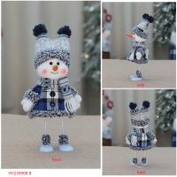 Muñeco De Nieve De Navidad Azul Encantador Muñeco De Nieve De Navidad Figura De Muñeco De Nieve Esquiando Colgante Para Árbol De Navidad Regalo De Año Nuevo - details 7