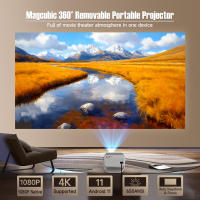 Proyector Magcubic 4K L018 Android11 Native 1080P Auto Focus Y Keystone BT5.2 WIFI6 Allwinner H713 Portátil 360° Rotación - details 1
