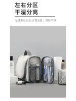 Neceser grande de piel sintética para hombre y mujer, impermeable, multicapa, con gancho de viaje - details 4
