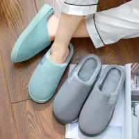Zapatillas De Peluche Para Hombres Invierno Calor No Eslipes Comodidad Plush Para Interior Y Dormitorio Parejas - details 2