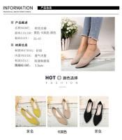 Zapatillas Planas De Puntera Punzante Para Mujer En Color Sólido Zapatos Slip on Transpirables Y Casuales Ballet Loafers - details 7