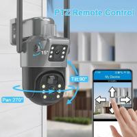 4K 8MP 4G Doble Lente PTZ Cámara Solar Pantallas Dobles PIR Seguimiento Humano Exterior WIFI Seguridad CCTV Vigilancia Cámara IP - details 7
