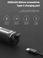 Mini Destornillador Eléctrico Recargable USB Set De 2000mah Multi-función Torque Herramientas De Reparación Desmontaje Potencia Ajustable Kit De Herramientas - details 8