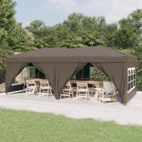 vidaXL Carpa para Fiestas Plegable con Paredes Cenador Tienda Color Taupé,  Azul,  Blanco y mas - details 1