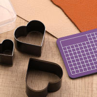 KRABALL Set De 8 Piezas Herramienta De Perforación De Cuero Con Estilos Múltiples Cortador De Agujeros En Forma De Estrella Luna Amor Herramienta De Arte En Cuero Para DIY - details 4