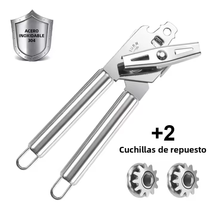 Aguja De Botella Y Abrepuertas De Acero Inoxidable Ergonómico Conjunto De Accesorios De Cocina Herramientas Manuales Con 2 Hojas Gratis - 1