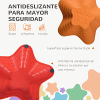 Outsunny Piedras de Equilibrio para Niños Apilables Bloques de Equilibrio Antideslizante Estilo Estrella de Mar de 11 Piezas para Coordinación y Desarrollo del Equilibrio Interior Exterior - details 4