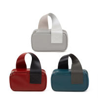 Bolsa De Maquillaje Personalizada Portátil Para Viajes Organizador De Productos De Higiene PVC Color Sólido Con Cierre De Cremallera - details 3